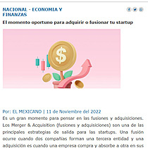 El momento oportuno para adquirir o fusionar tu startup
